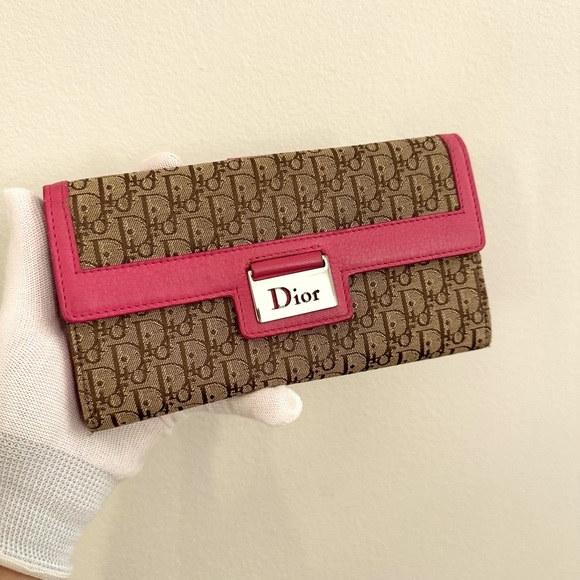 SOLD Dior Pink Monogram long wallet - Picture 1 of 10